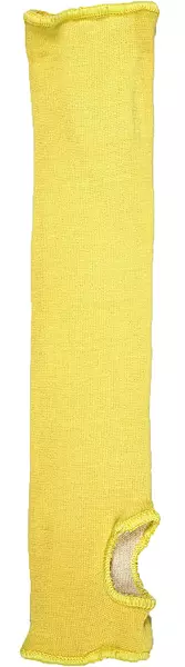 MCR Safety 18-Inch Yellow Kevlar Cotton Regular Weight Economy Sleeve with Thumb-Slot for Working Men