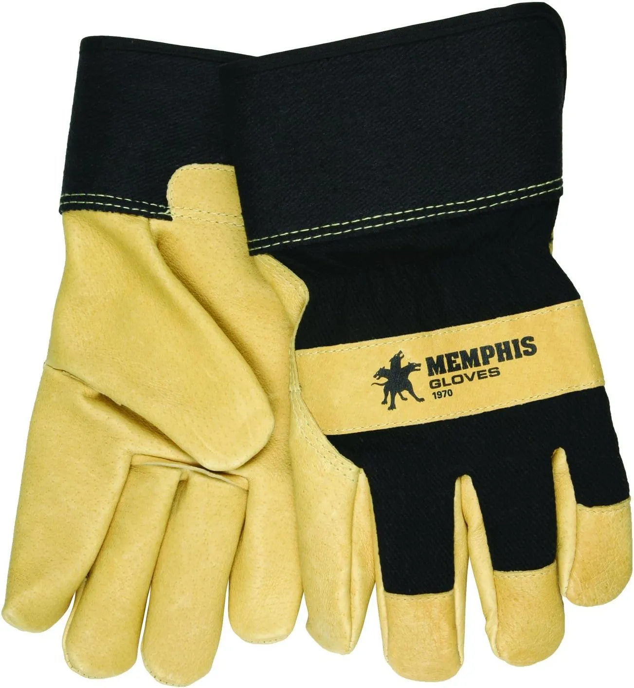 MCR Safety Grain Pigskin Leather Thermal Lined Gloves with 2-1/2-Inch PE Cuff
