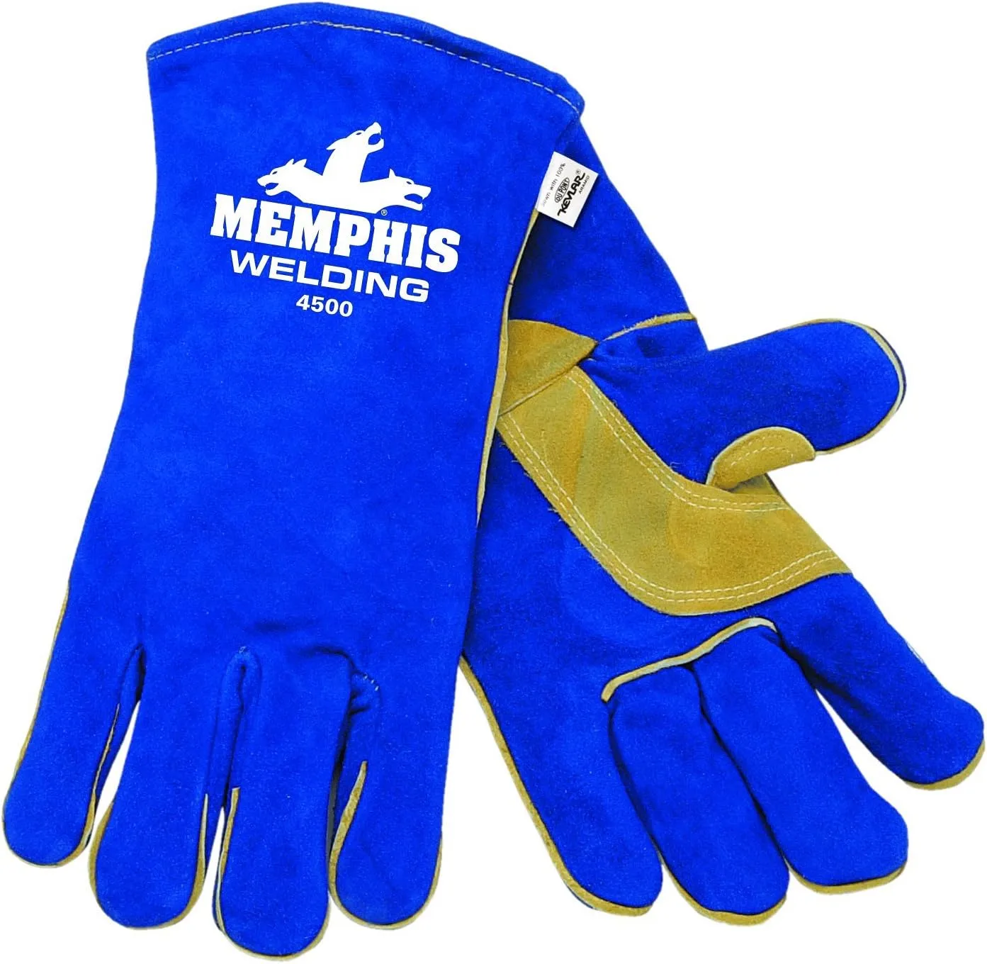 MCR Safety 4500 Memphis Split Cow Leather Welder Gloves, 13-Inch