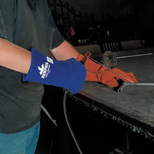 MCR Safety 4500 Memphis Split Cow Leather Welder Gloves, 13-Inch