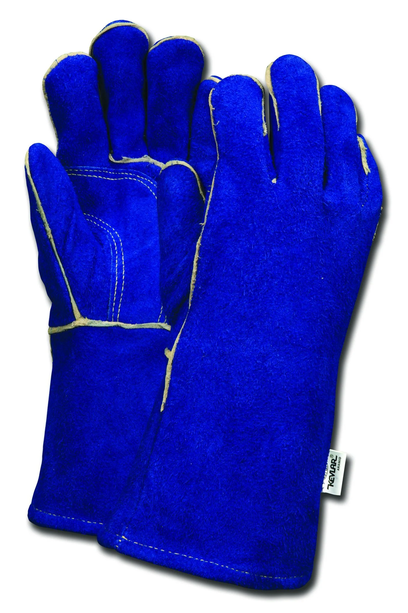 MCR Safety 4501 Cow Leather Welder Gloves, 13-1/2" 1-Piece Back, Sewn with Dupont Kevlar Thread, Reinforced Palm, X-Large