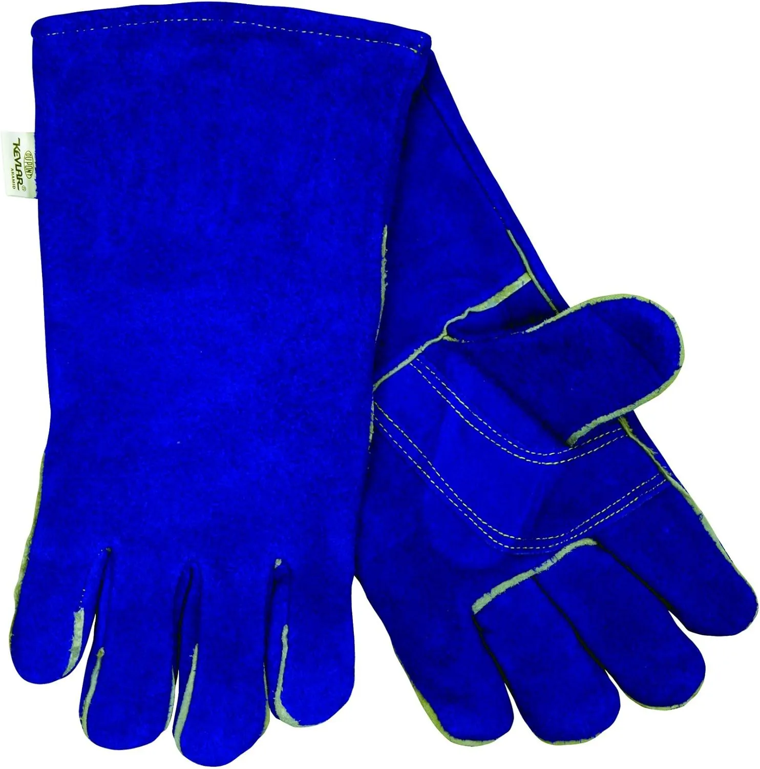 MCR Safety 4501 Cow Leather Welder Gloves, 13-1/2" 1-Piece Back, Sewn with Dupont Kevlar Thread, Reinforced Palm, X-Large