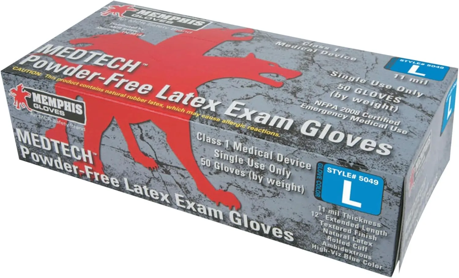 MCR SAFETY Medtech Latex Exam Gloves