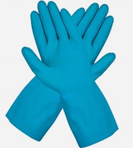 MCR Safety 5199B 10-1/2-Inch Industry Standard Grade Latex Canners Gloves with Straight Cuff, Blue, X-Large, 1-Pair