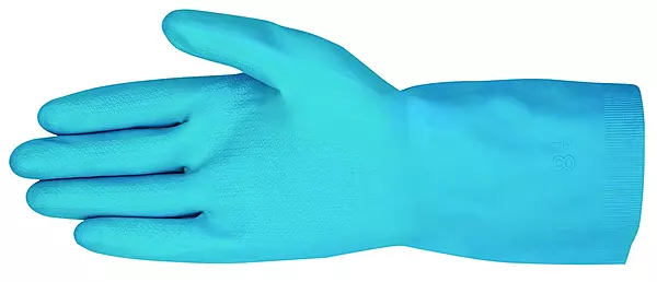 MCR Safety 5180E 8-1/2-Inch Industry Standard Grade Latex Canners Gloves with Straight Cuff, Amber, Medium, 1-Pair