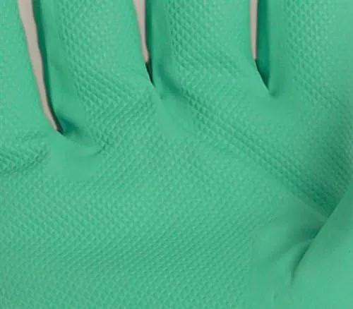 MCR Safety 5317E 7-1/2-Inch Nitri-Chem Seamless Nitrile Buna Rubber Economy Gloves with Straight Cuff and Flock Lining