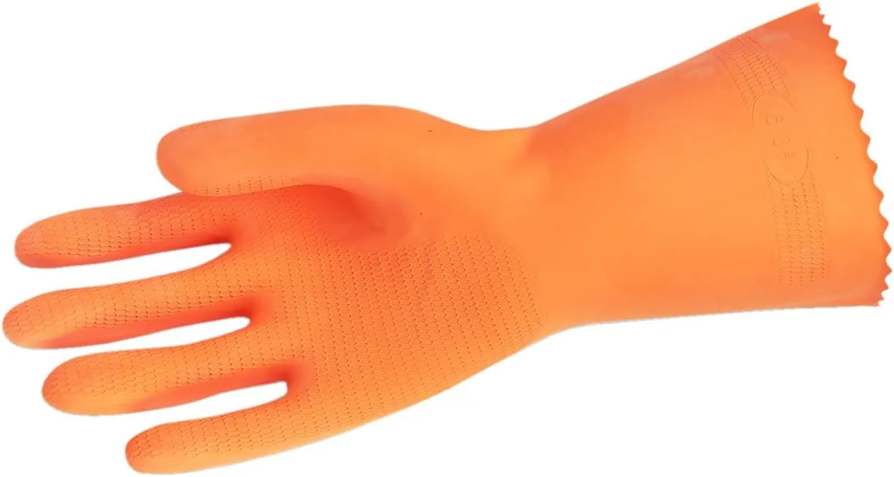 MCR SAFETY 5430 Neo/Latex Flock-Lined Gloves with Straight Cuff