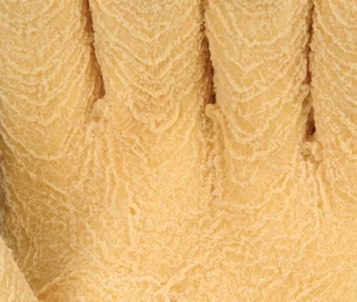 MCR Safety 6830 Tufftex Economy Grade Rubber Coated Crinkle Finish Knit Wrist Men's Gloves with Jersey Lining, Natural