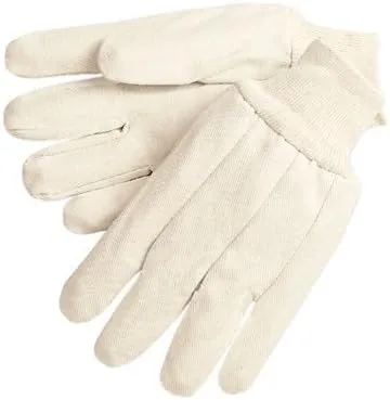 Cotton Canvas Gloves - 12 oz. canvas gloves w/knit wrist men's size [Set of 12]