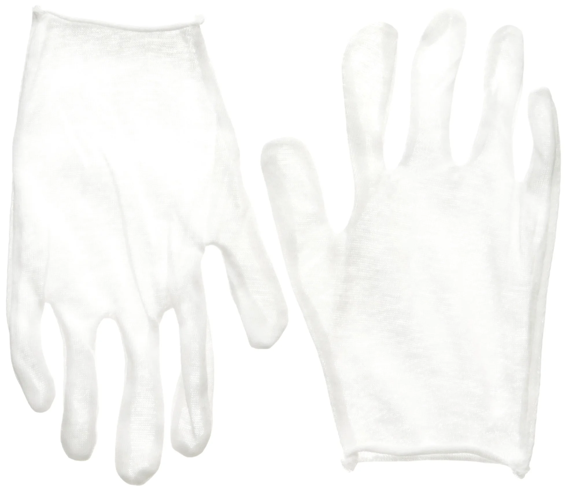 MCR Safety 8610 Inspectors Lightweight Reversible/Unhemmed Cotton Blended Lisle Ladies Gloves with Straight Thumb, White