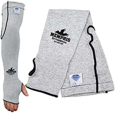 MCR Safety 9318D10T Memphis 10 Gauge Dyneema Sleeve with Thumb-Slot, Gray, 18-Inch