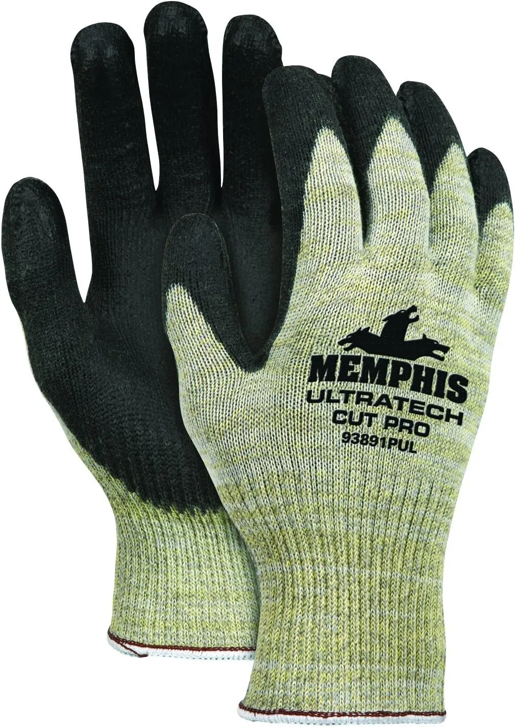 MCR Safety UltraTech Cut Pro 93891PU PU Coated Palm Gloves with Stainless Steel Plaited Shell