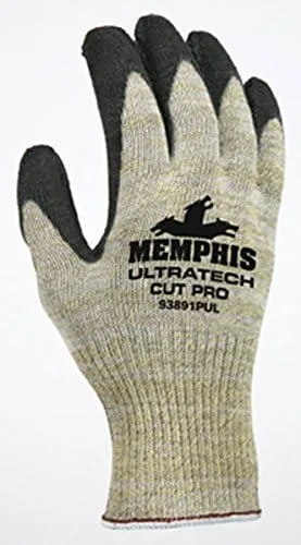MCR Safety UltraTech Cut Pro 93891PU PU Coated Palm Gloves with Stainless Steel Plaited Shell