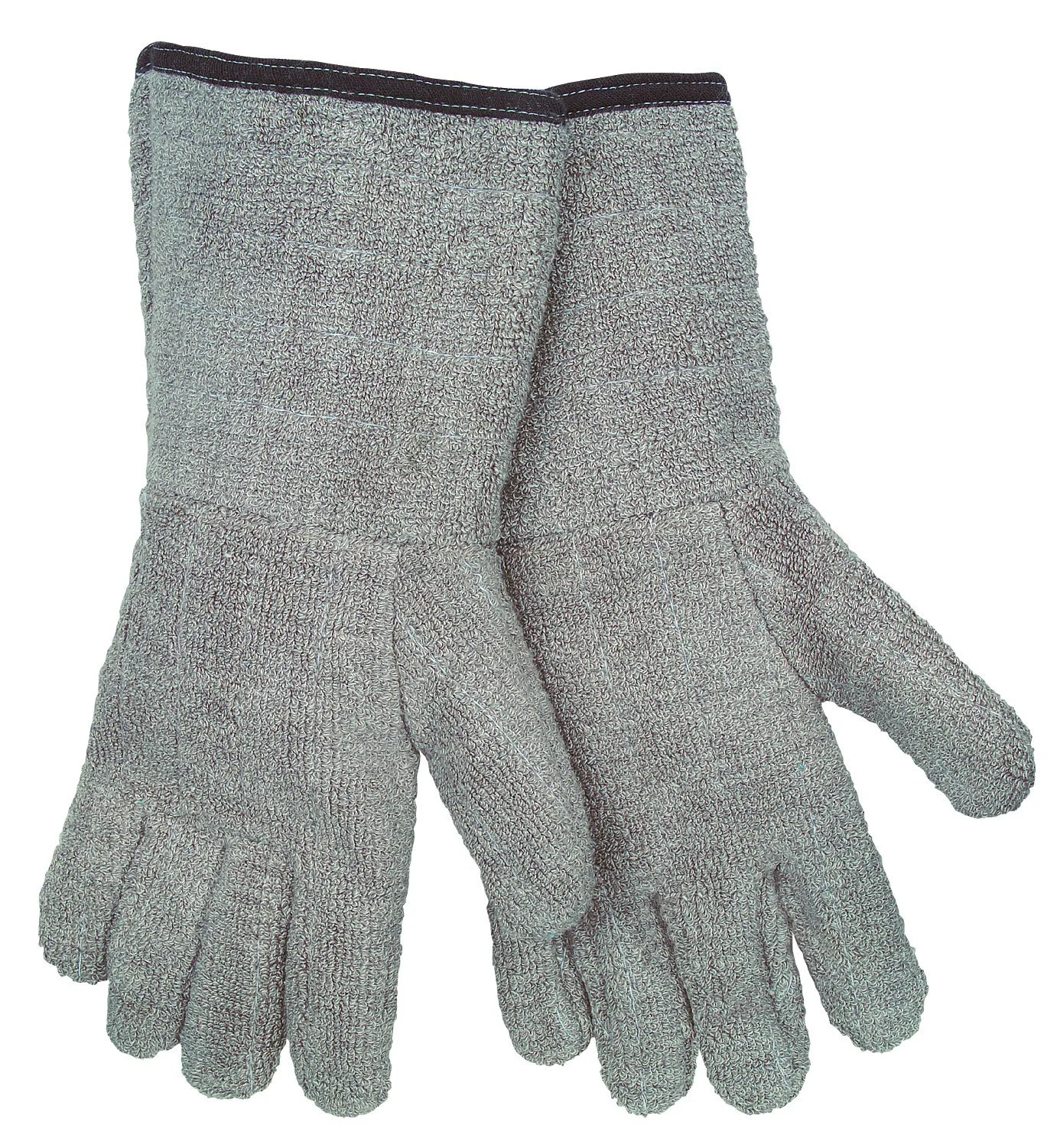 MCR Safety 9432GFR Extra Heavy Weight Reversible 5-Inch Gauntlet Gloves with Inset Thumb, Brown, X-Large, 1-Pair
