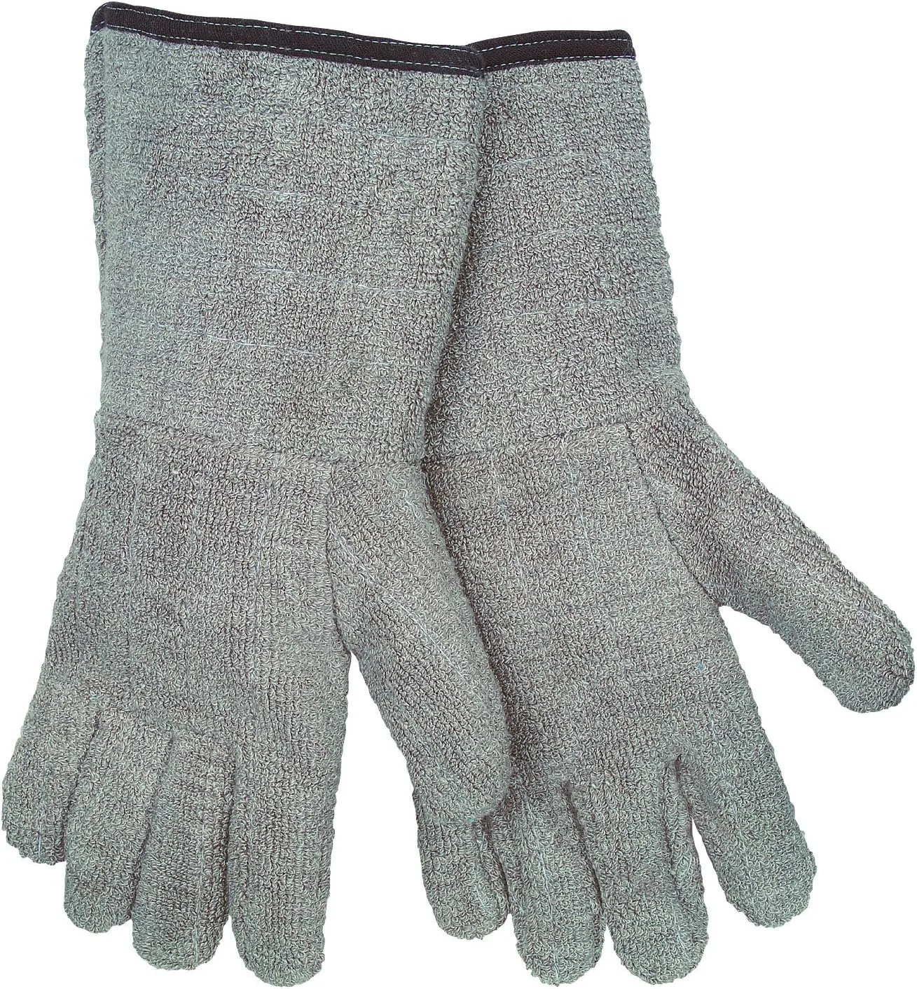 MCR Safety 9432GFR Extra Heavy Weight Reversible 5-Inch Gauntlet Gloves with Inset Thumb, Brown, X-Large, 1-Pair