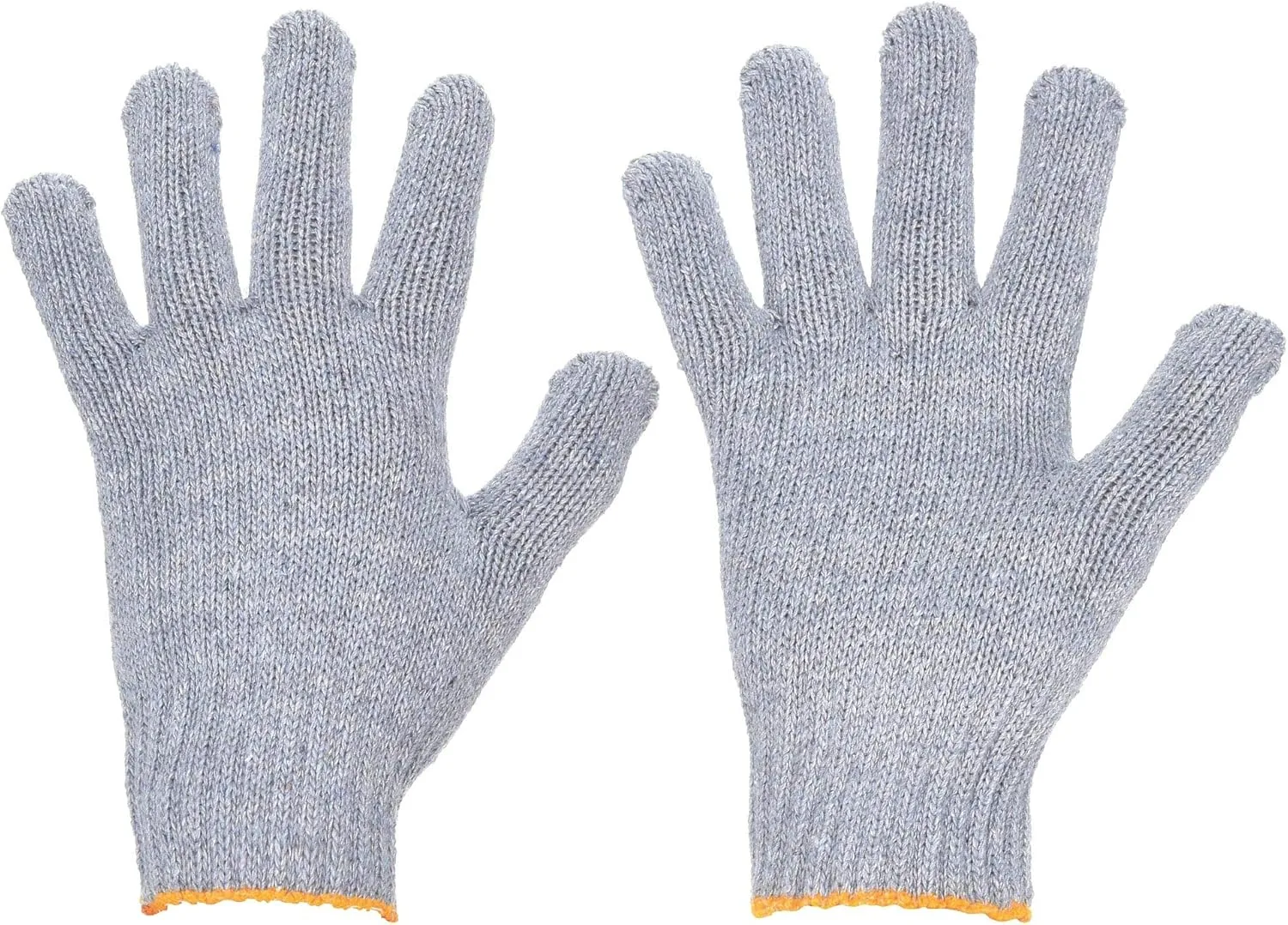 MCR SAFETY 9507SM Heavy Weight String Knit Glove - Small, Gray