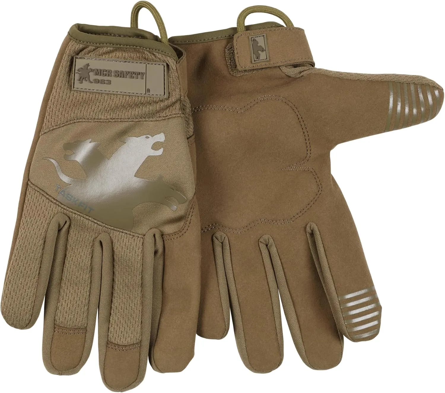 MCR SAFETY 963 TaskFit Mechanics Gloves, Synthetic Leather Padded Palm
