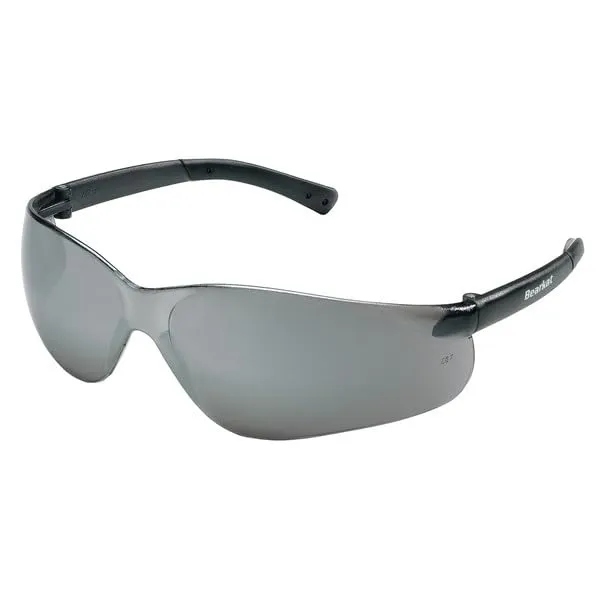 Crews BK117 Bearkat Safety Glasses Smoke Frame w/Silver Mirror Lens (12 Pair)