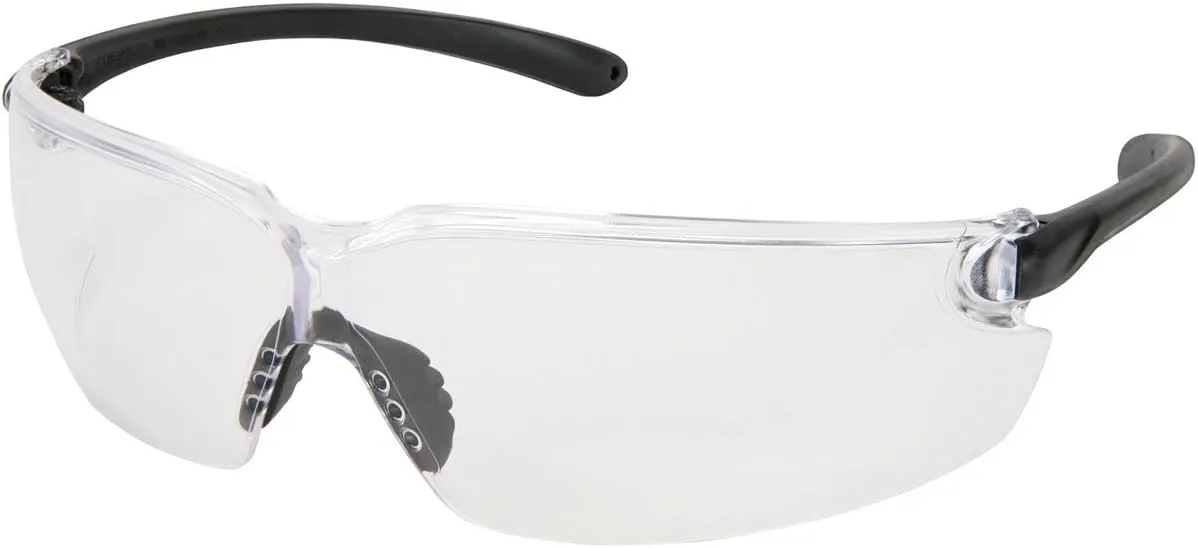Crews BL010 BlackKat Safety Glasses Clear Uncoated Lens (12 Pair)