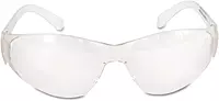 MCR Safety CL010 Checklite Safety Glasses with Clear Frame and Clear Lens, 1-Pair 1 Count (Pack of 1)