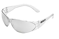 MCR Crews CL119 Checklite Safety Glass, Clear Frame, In/Out Lens, Coated Anti-Scratch, 1 Pair