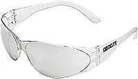 MCR Crews CL119 Checklite Safety Glass, Clear Frame, In/Out Lens, Coated Anti-Scratch, 1 Pair