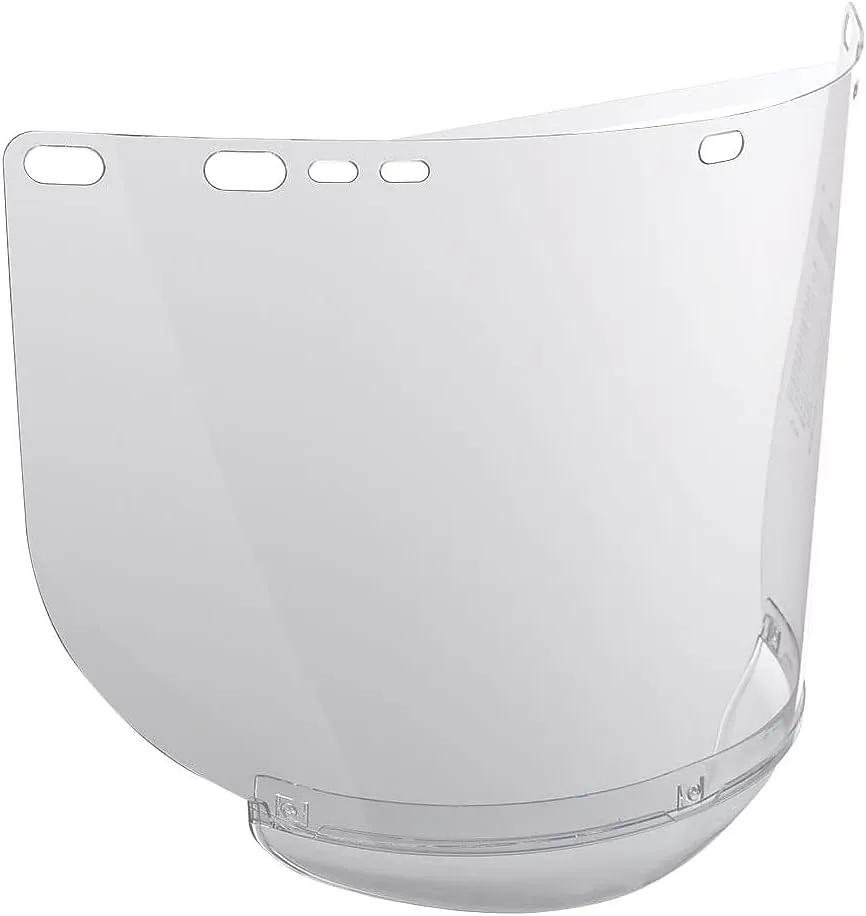 Face Shield Windows & Screens: Replacement Window, Clear, 8" High, 0.04" Thick
