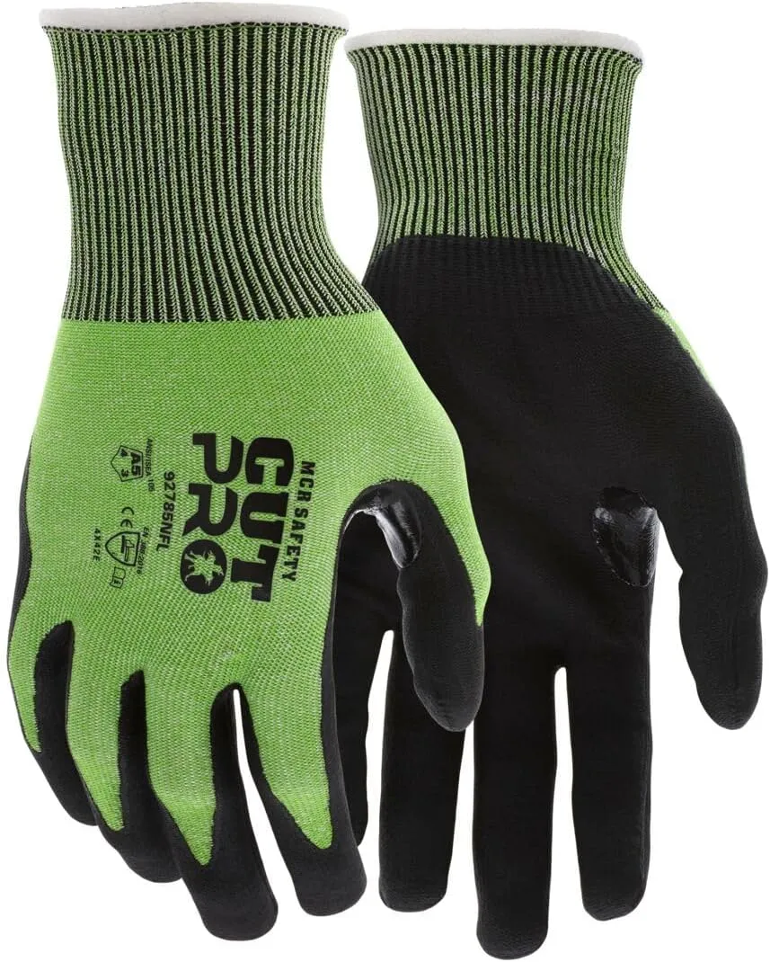 MCR Safety Cut Pro Nitrile Coated Cut Resistant Work Gloves