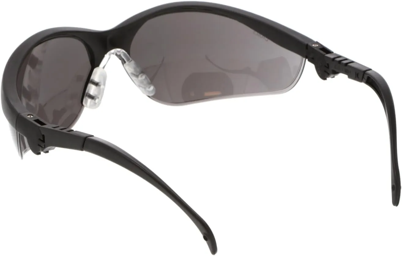 MCR Safety Glasses KD312 Gray lenses with UV Protection and Scratch Resistant Coating, 1 Pair Gray 1 Count (Pack of 1)