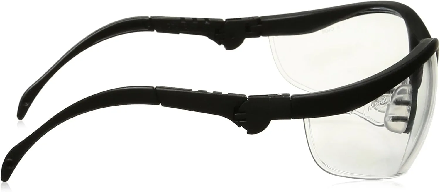 MCR Safety Glasses Klondike KD3 Polycarbonate lenses with UV Protection, 1 Pair Clear One Size