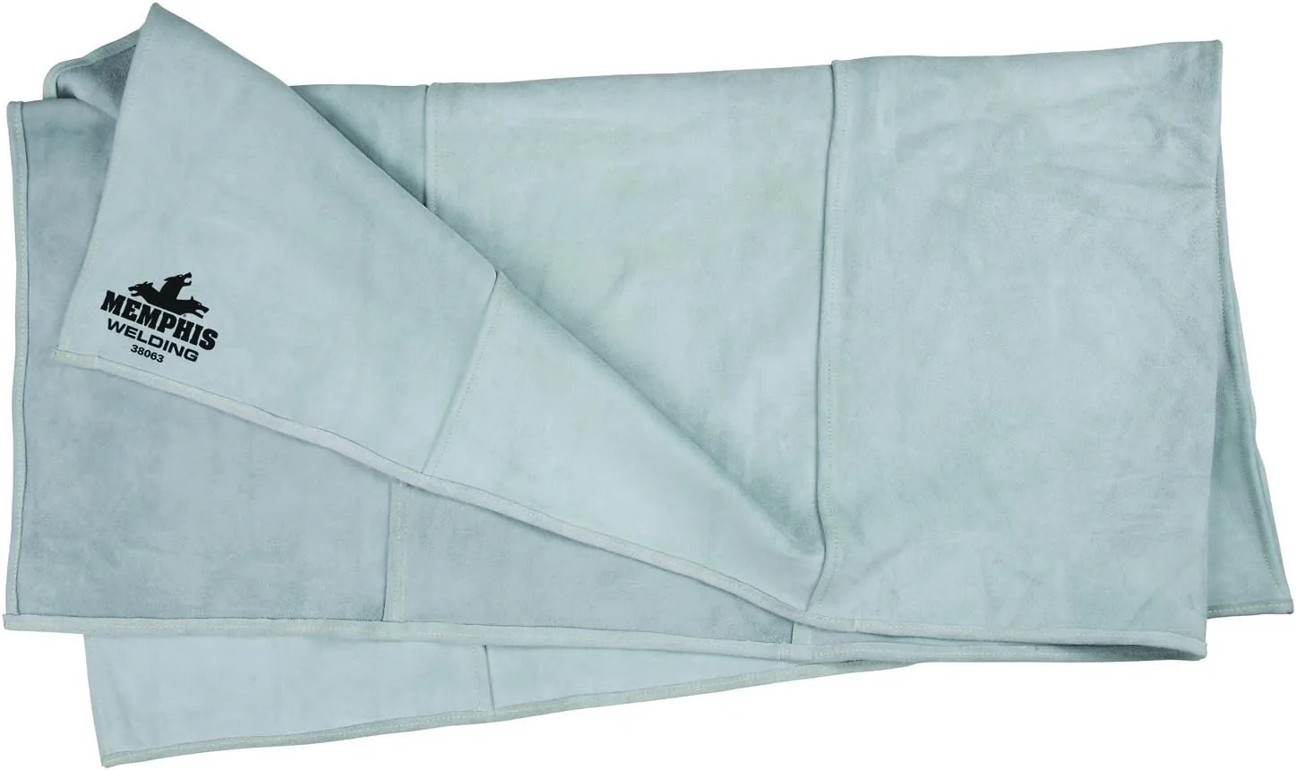 MCR Safety 38063 Heavy Side-Split Leather Welding Blanket, Gray, 6-Feet by 3-Feet