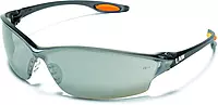 MCR Safety Law LW2 Series Crew Dielectric Safety Glasses Silver Mirror Duramass Lens 5.6 x 1.7 inch
