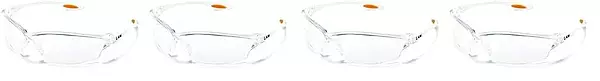 MCR LW210AF Crews Law 2 Safety Glasses Clear Frame Clear Lens Anti-Fog 1 Pair 1 Count (Pack of 1)
