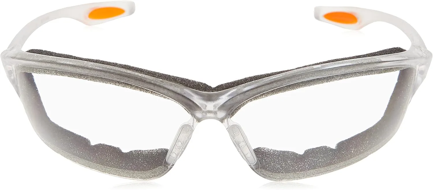 MCR Safety Glasses LW310AF Law 3 Clear Polycarbonate Lenses with UV Protection & Anti-Fog Coating, Bayonet Temple