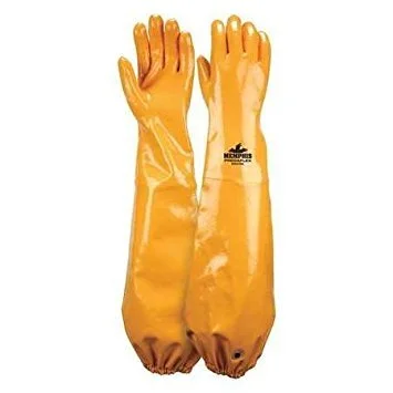 MCR SAFETY MG9796 Predaflex Shoulder-Length Nitrile Gloves with Interlock Liner