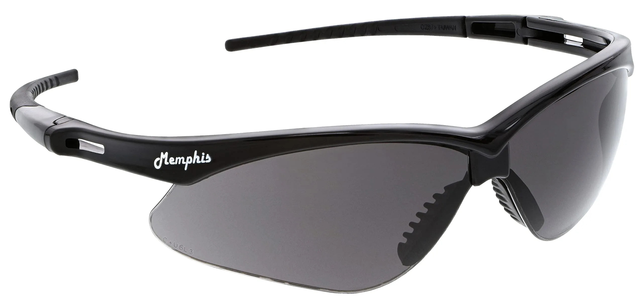 MCR Safety Glasses MP112 Memphis Series Gray Lens with Blue Light and UV Protection and Scratch Resistant Coating