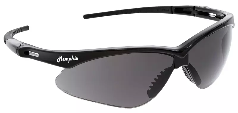 MCR Safety Glasses MP112 Memphis Series Gray Lens with Blue Light and UV Protection and Scratch Resistant Coating