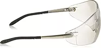 MCR Safety S2119 Blackjack Safety Glasses with Chrome Metal Temple and Indoor/Outdoor Clear Mirror Lens