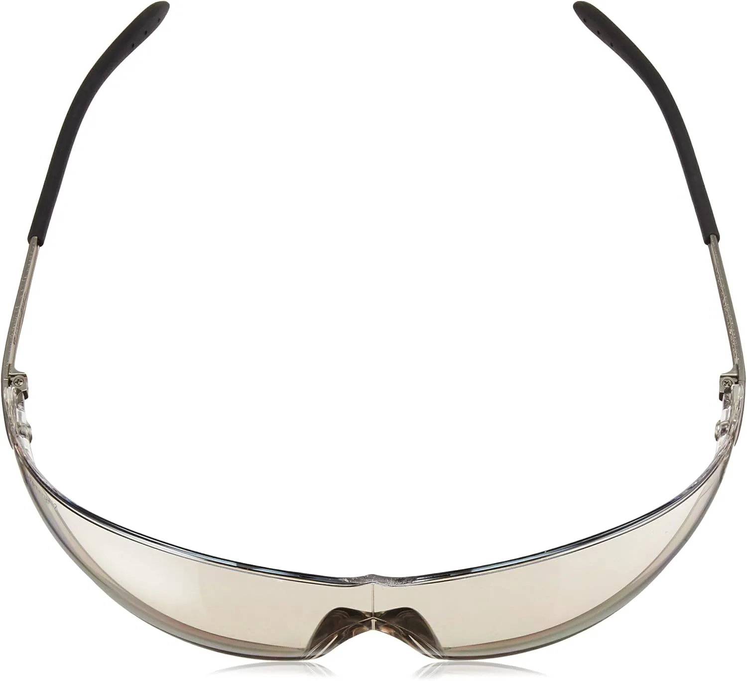MCR Safety S2119 Blackjack Safety Glasses with Chrome Metal Temple and Indoor/Outdoor Clear Mirror Lens