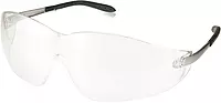 MCR Safety S2119 Blackjack Safety Glasses with Chrome Metal Temple and Indoor/Outdoor Clear Mirror Lens