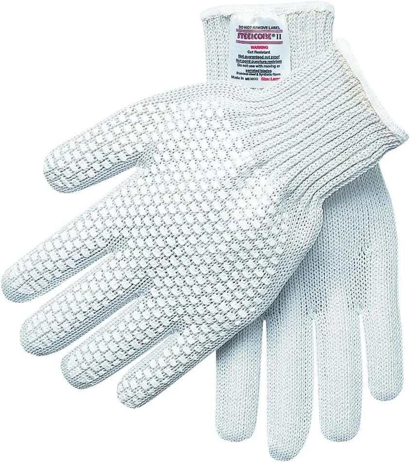 MCR Safety Steelcore II 7-Gauge Reversible Cut-Resistant PVC Blocks One Side Right Hand Gloves
