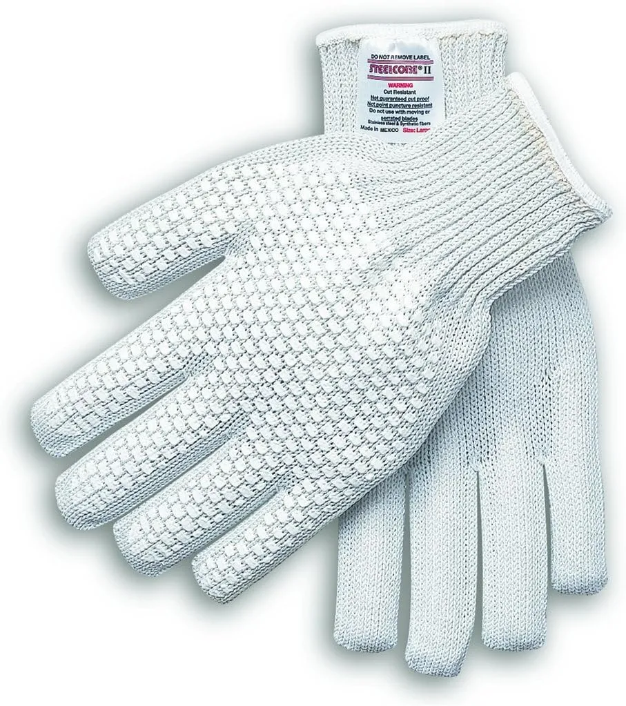 MCR Safety Steelcore II 7-Gauge Reversible Cut-Resistant PVC Blocks One Side Right Hand Gloves