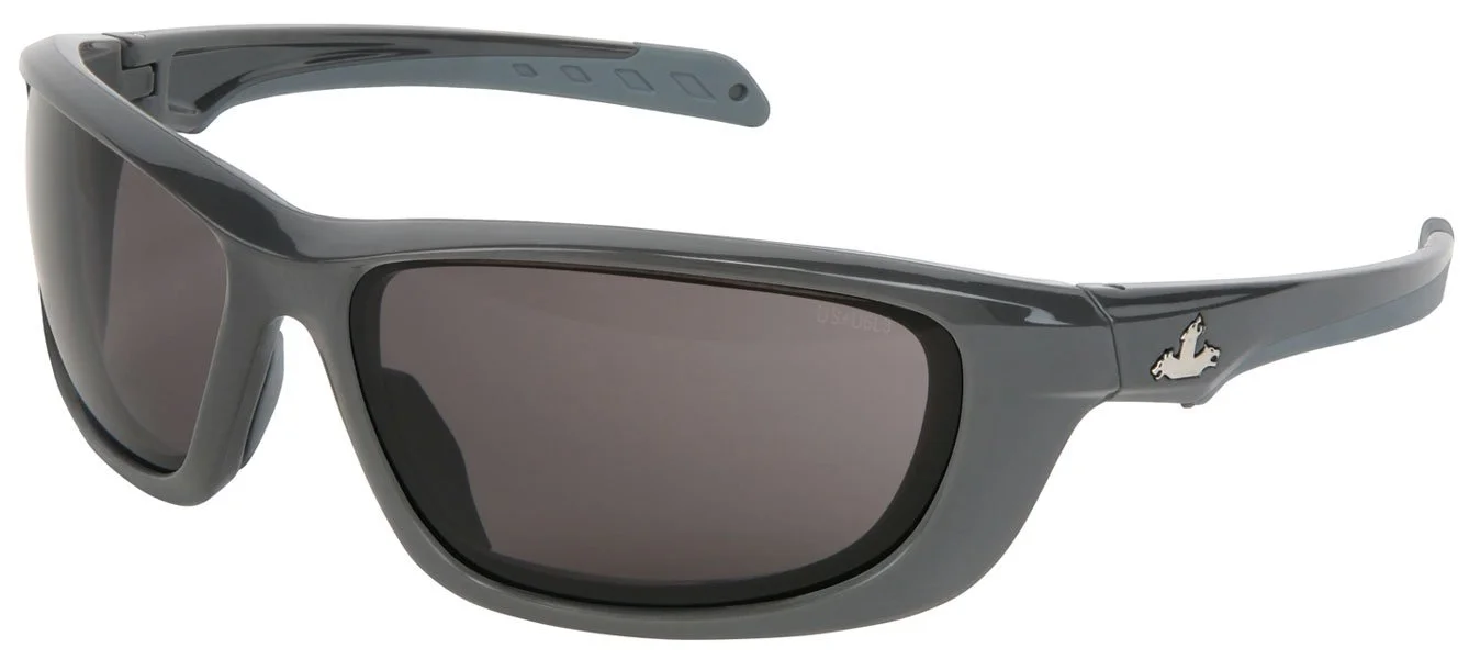 MCR Safety UD112PF Protective Eyewear (1 Pair) USS Defense Military Ballistic Style, MAX6 Anti-Fog Coated Gray Lens