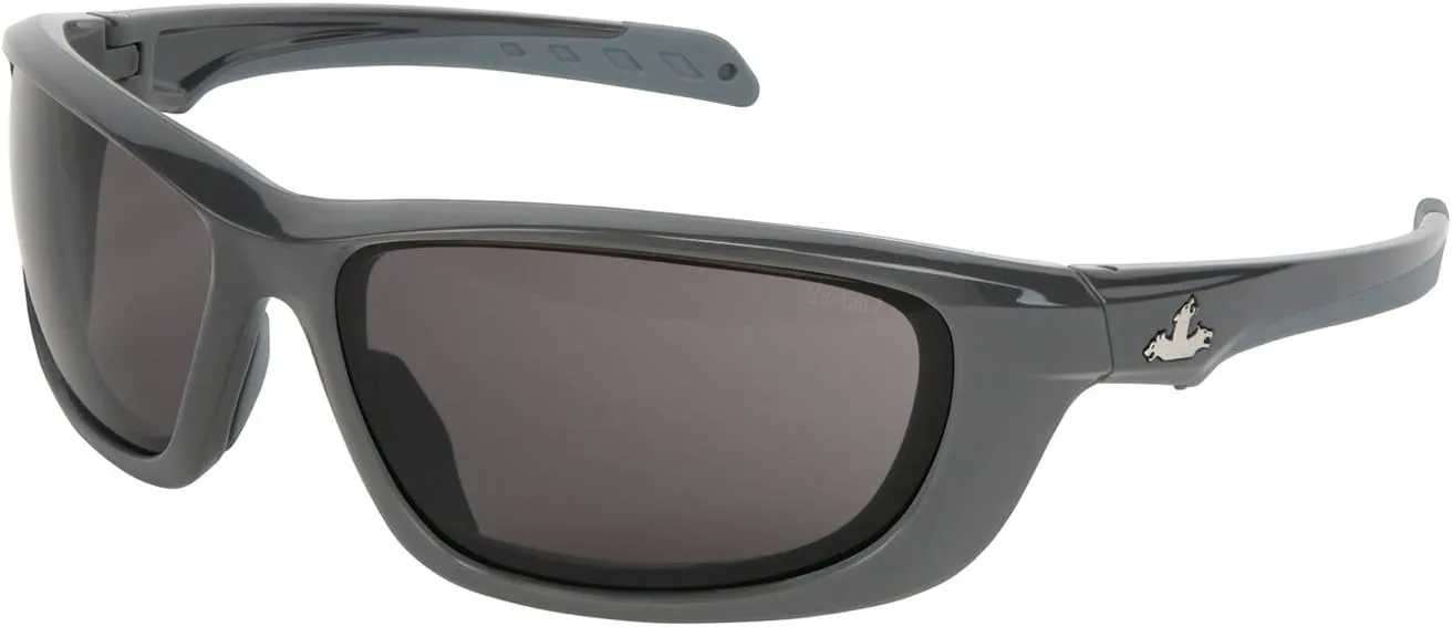 MCR Safety UD112PF Protective Eyewear (1 Pair) USS Defense Military Ballistic Style, MAX6 Anti-Fog Coated Gray Lens