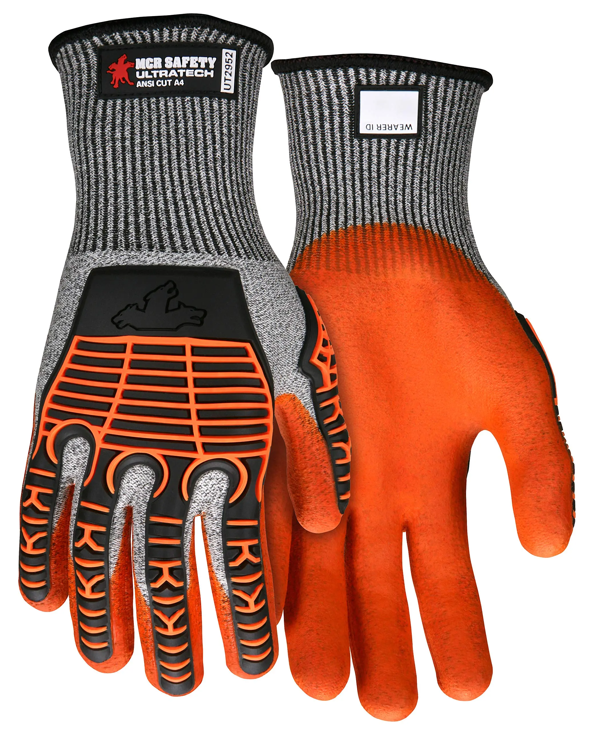 MCR Safety UltraTech CutPro Impact Glove UT2952, 13-Gauge Foam Nitrile