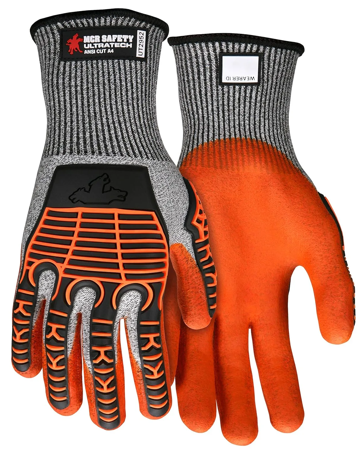 MCR Safety UltraTech CutPro Impact Glove UT2952, 13-Gauge Foam Nitrile
