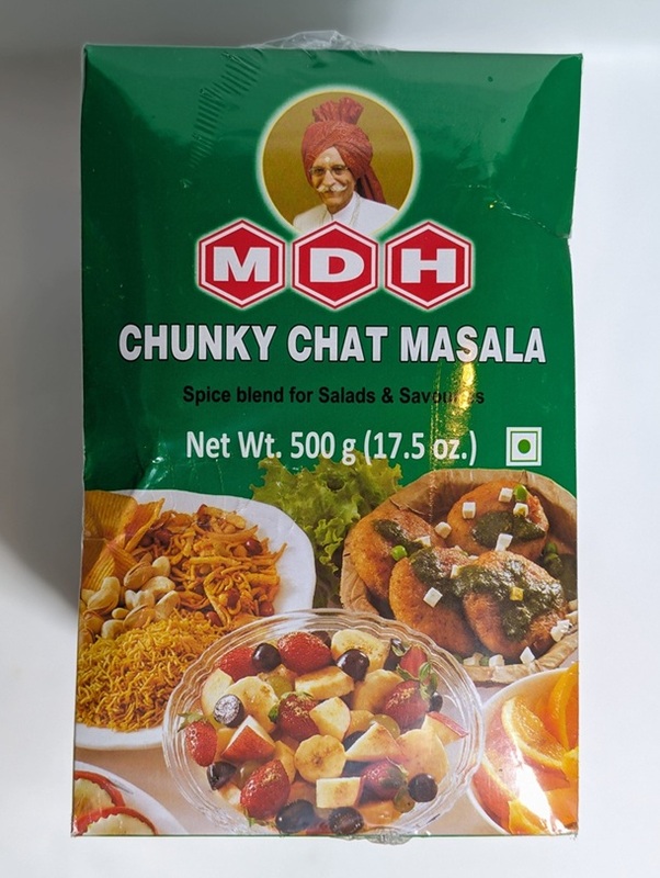 500g MDH Chunky Chat Masala; tangy and spicy coarse blend for authentic Indian street food snacks