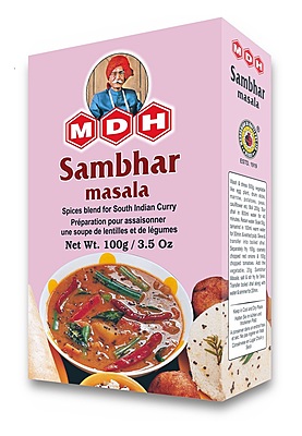 100g MDH Sambhar Masala, blend of spices specifically crafted for making traditional Sambhar.