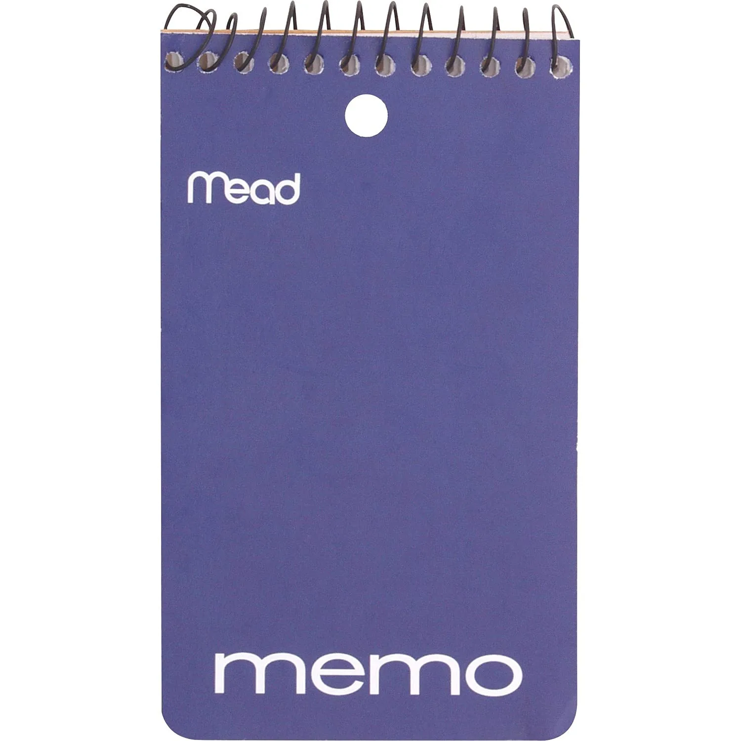 Mead Wirebound Memo Book, 3in x 5in, 60 Sheets, Assorted Colors