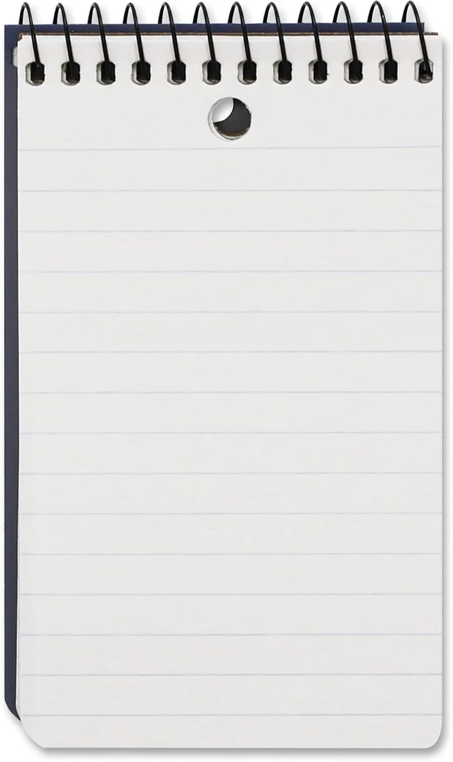 Mead Wirebound Top-Opening Memo Book, 3in x 5in, College Ruled, 100 Sheets